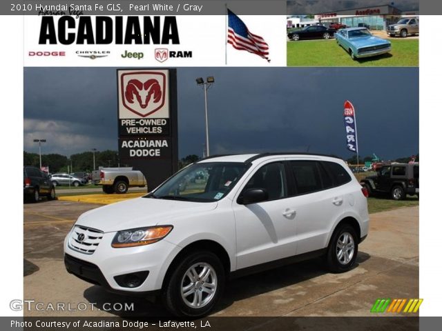 2010 Hyundai Santa Fe GLS in Pearl White