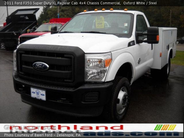 2011 Ford F350 Super Duty XL Regular Cab 4x4 Chassis Commercial in Oxford White