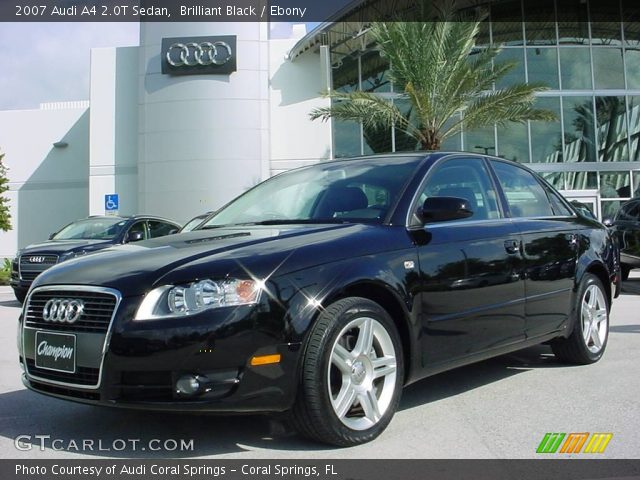 2007 Audi A4 2.0T Sedan in Brilliant Black