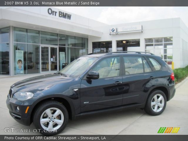 2007 BMW X5 3.0si in Monaco Blue Metallic