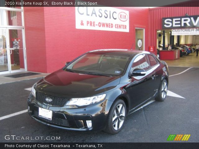 2010 Kia Forte Koup SX in Ebony Black