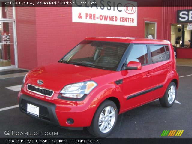 2011 Kia Soul + in Molten Red