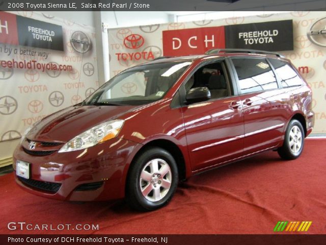 2008 Toyota Sienna LE in Salsa Red Pearl