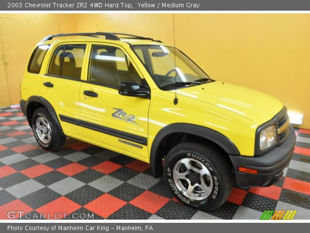 2003 Chevrolet Tracker ZR2 4WD Hard Top in Yellow