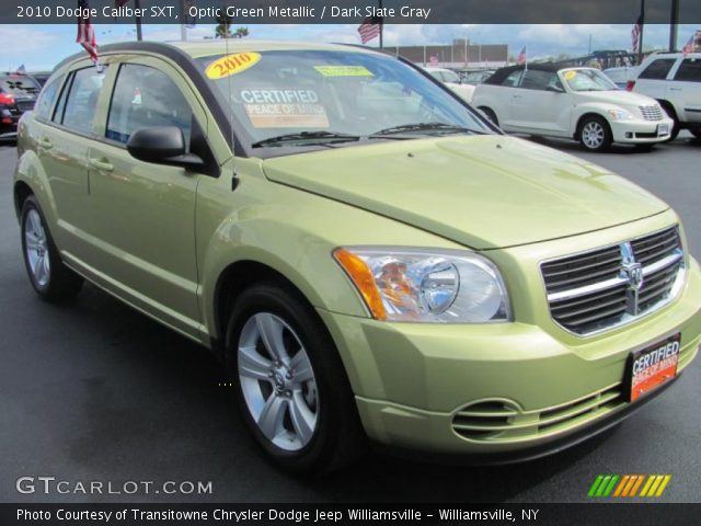 Optic Green Metallic 2010 Dodge Caliber Sxt Dark Slate