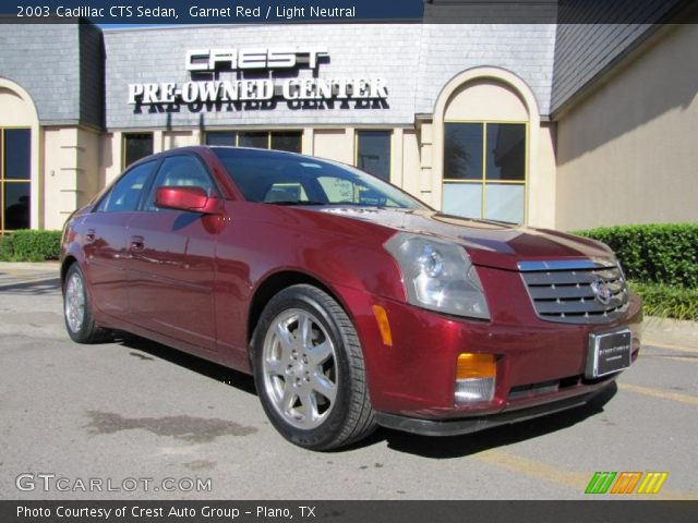 2003 Cadillac CTS Sedan in Garnet Red