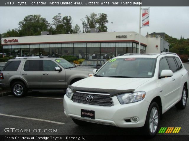 2010 Toyota Highlander Hybrid Limited 4WD in Blizzard White Pearl