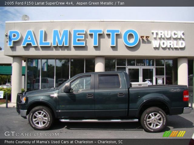 2005 Ford F150 Lariat SuperCrew 4x4 in Aspen Green Metallic