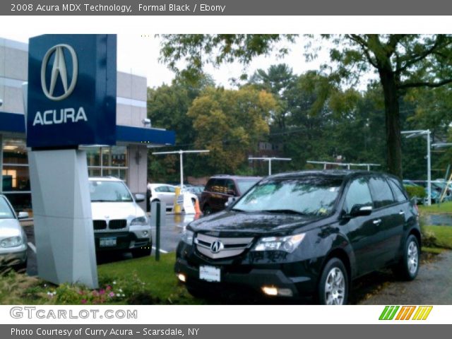 2008 Acura MDX Technology in Formal Black