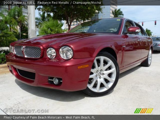 2008 Jaguar XJ XJ8 L in Radiance Red Metallic