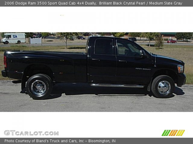 2006 Dodge Ram 3500 Sport Quad Cab 4x4 Dually in Brilliant Black Crystal Pearl
