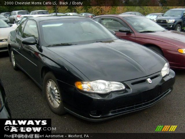 2000 Chevrolet Monte Carlo LS in Black