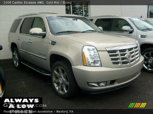 2008 Cadillac Escalade AWD in Gold Mist