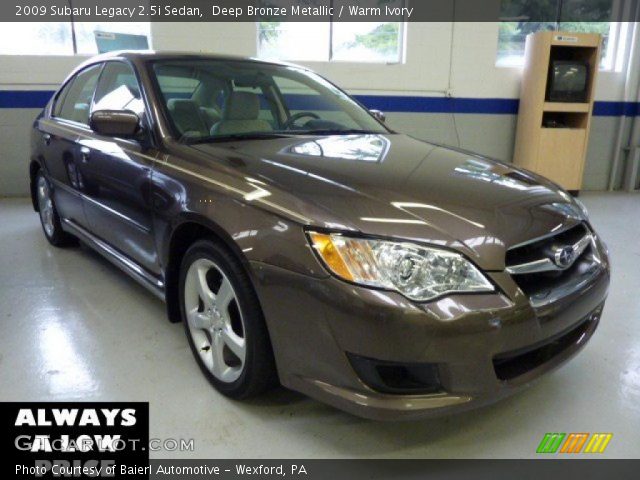 2009 Subaru Legacy 2.5i Sedan in Deep Bronze Metallic