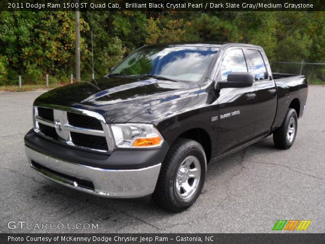 2011 Dodge Ram 1500 ST Quad Cab in Brilliant Black Crystal Pearl