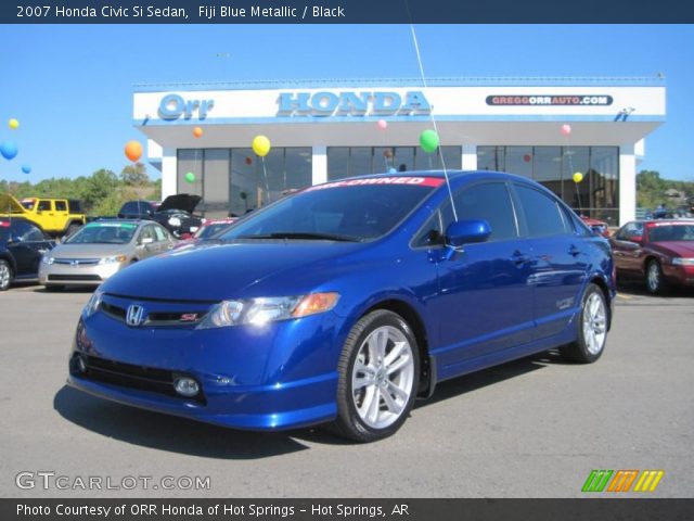 2007 Honda Civic Si Sedan in Fiji Blue Metallic