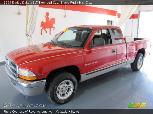 1999 Dodge Dakota SLT Extended Cab in Flame Red