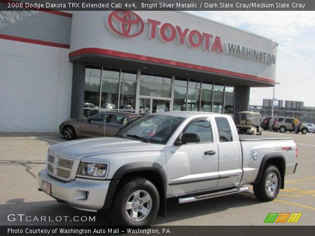 2008 Dodge Dakota TRX Extended Cab 4x4 in Bright Silver Metallic