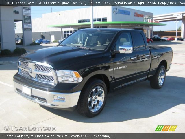 2011 Dodge Ram 1500 Laramie Quad Cab 4x4 in Brilliant Black Crystal Pearl