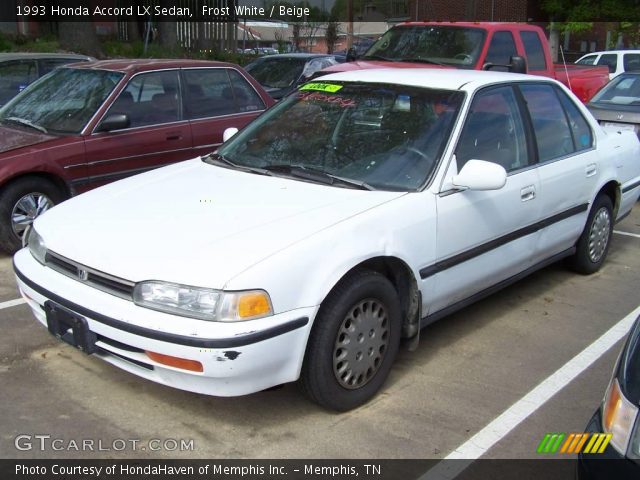 1993 Honda Accord LX Sedan in Frost White