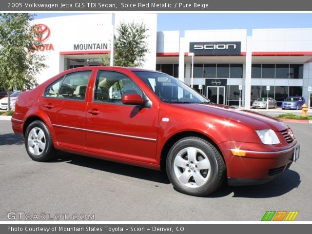 2005 Volkswagen Jetta GLS TDI Sedan in Spice Red Metallic