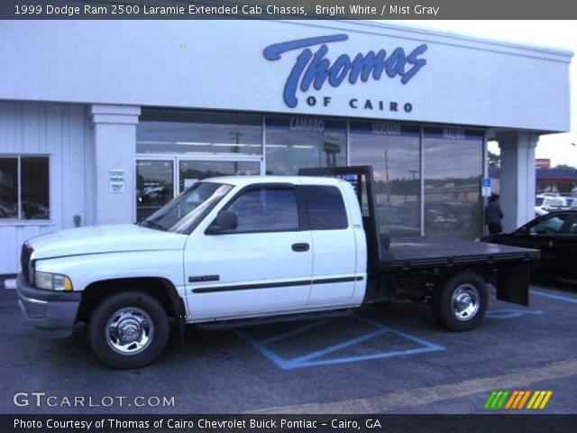 1999 Dodge Ram 2500 Laramie Extended Cab Chassis in Bright White