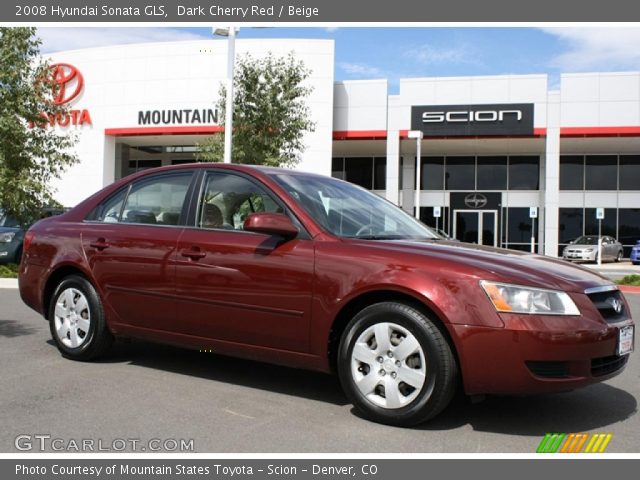2008 Hyundai Sonata GLS in Dark Cherry Red