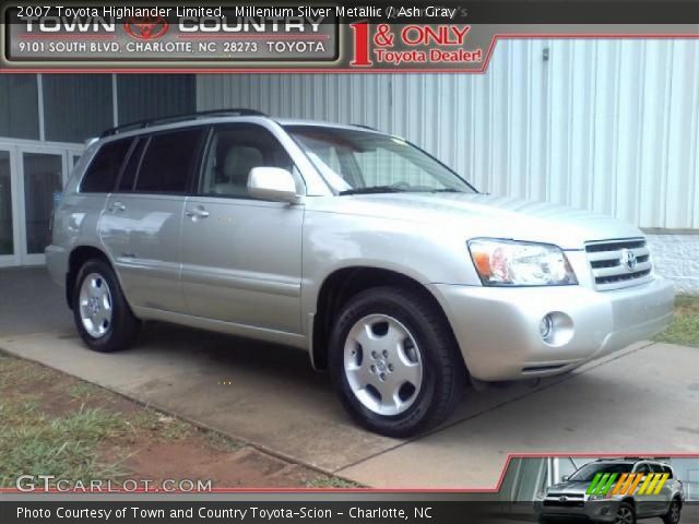 2007 Toyota Highlander Limited in Millenium Silver Metallic