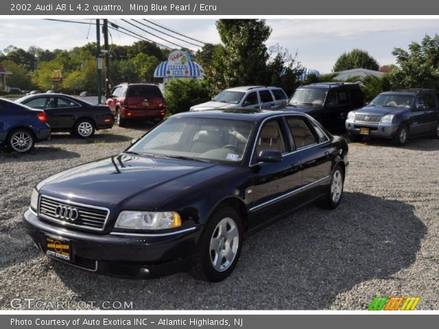 2002 Audi A8 L 4.2 quattro in Ming Blue Pearl