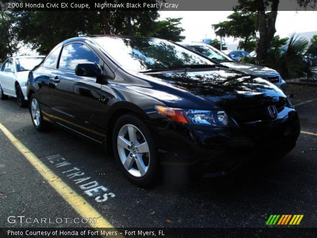 2008 Honda Civic EX Coupe in Nighthawk Black Pearl