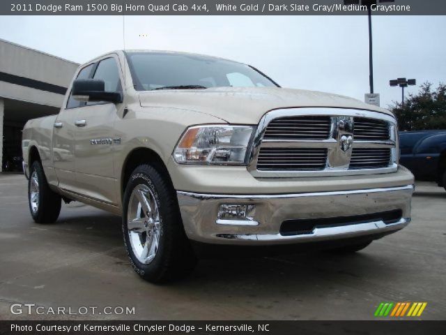 2011 Dodge Ram 1500 Big Horn Quad Cab 4x4 in White Gold