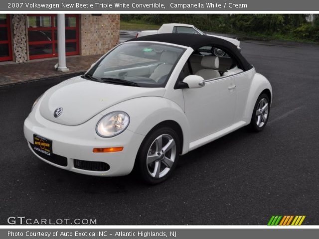 2007 Volkswagen New Beetle Triple White Convertible in Campanella White