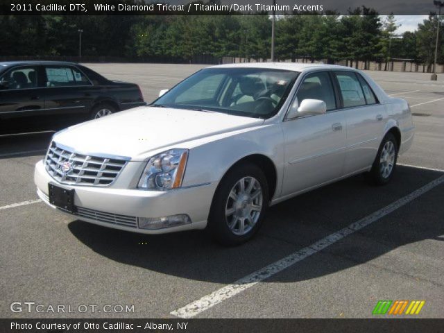 2011 Cadillac DTS  in White Diamond Tricoat