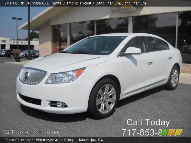 2010 Buick LaCrosse CXL in White Diamond Tricoat