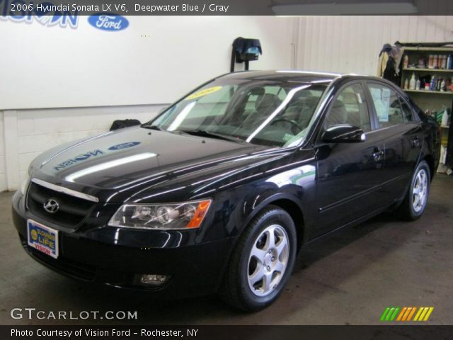 2006 Hyundai Sonata LX V6 in Deepwater Blue