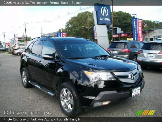 2008 Acura MDX Technology in Formal Black