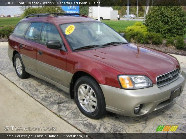 2004 Subaru Outback Wagon in Regatta Red Pearl
