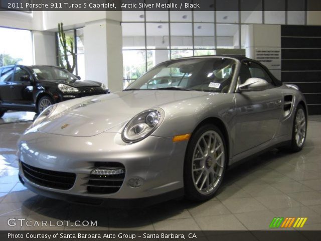 2011 Porsche 911 Turbo S Cabriolet in Arctic Silver Metallic