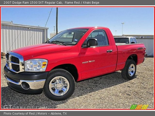 2007 Dodge Ram 1500 SXT Regular Cab in Flame Red
