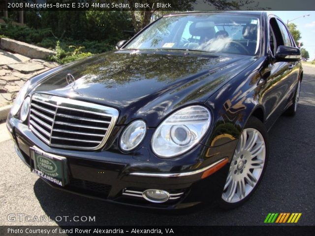 2008 Mercedes-Benz E 350 4Matic Sedan in Black