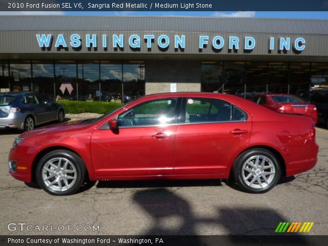 2010 Ford Fusion SEL V6 in Sangria Red Metallic