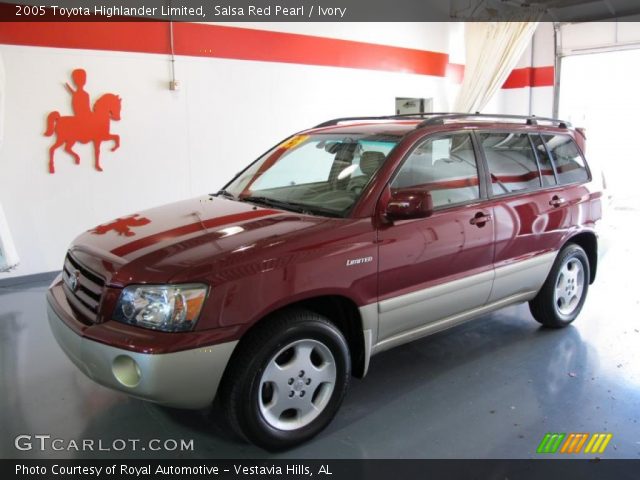 2005 Toyota Highlander Limited in Salsa Red Pearl