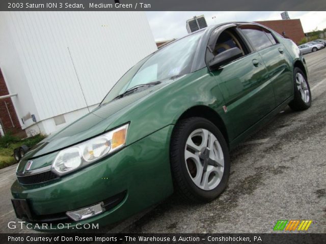 2003 Saturn ION 3 Sedan in Medium Green