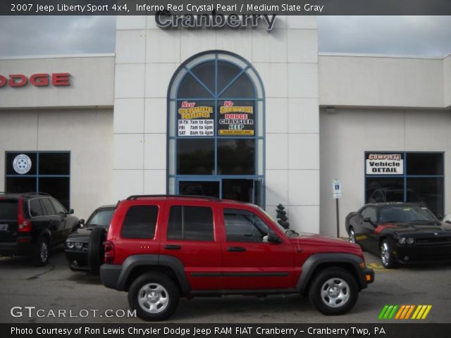 2007 Jeep Liberty Sport 4x4 in Inferno Red Crystal Pearl