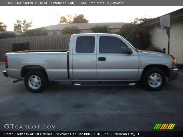 2004 GMC Sierra 1500 SLE Extended Cab in Silver Birch Metallic