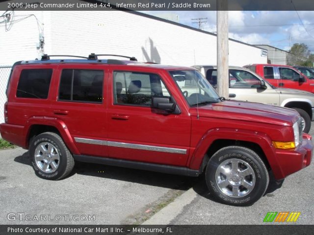 2006 Jeep Commander Limited 4x4 in Inferno Red Pearl