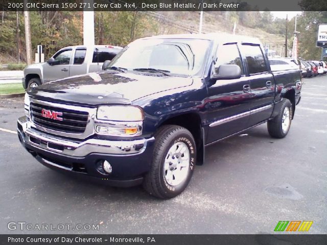 2005 GMC Sierra 1500 Z71 Crew Cab 4x4 in Deep Blue Metallic