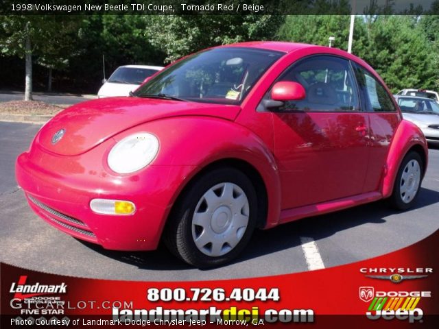 1998 Volkswagen New Beetle TDI Coupe in Tornado Red