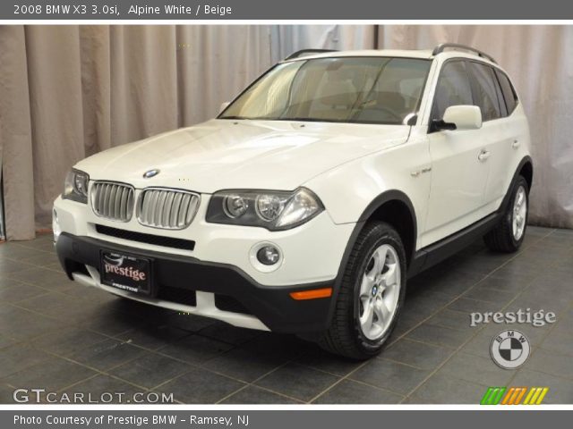 2008 BMW X3 3.0si in Alpine White