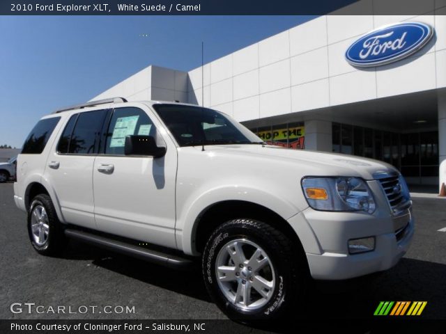 2010 Ford Explorer XLT in White Suede